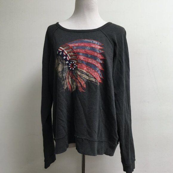Denim & Supply Lauren beaded indian sweatshirt - Picture 1 of 6